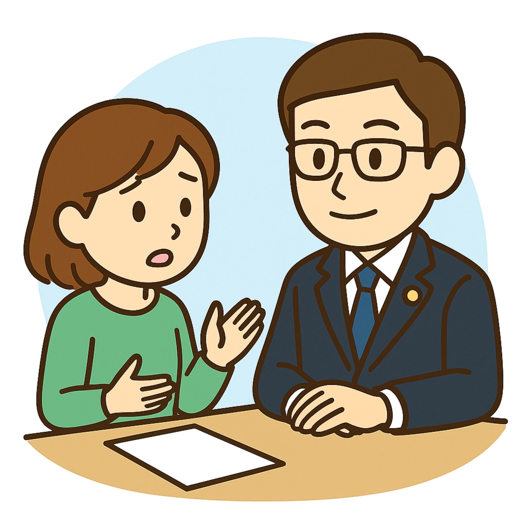 弁護士に相談する場面のイメージ