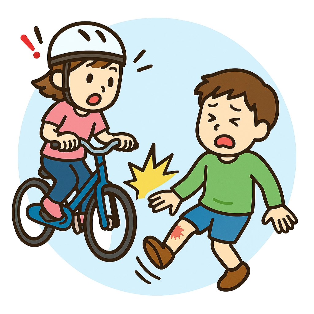 相手にケガをさせた場合のイメージ